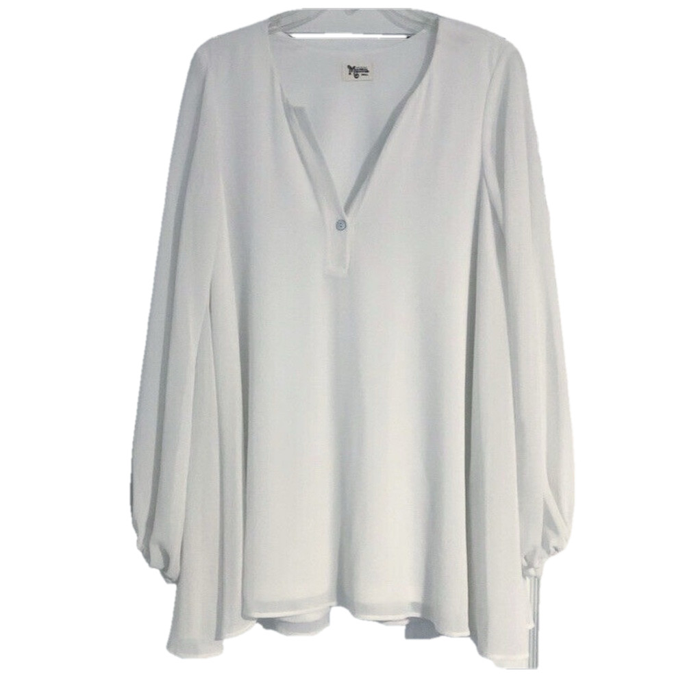 Show me your Mumu Cottagecore oversized White Tunic woman’s M